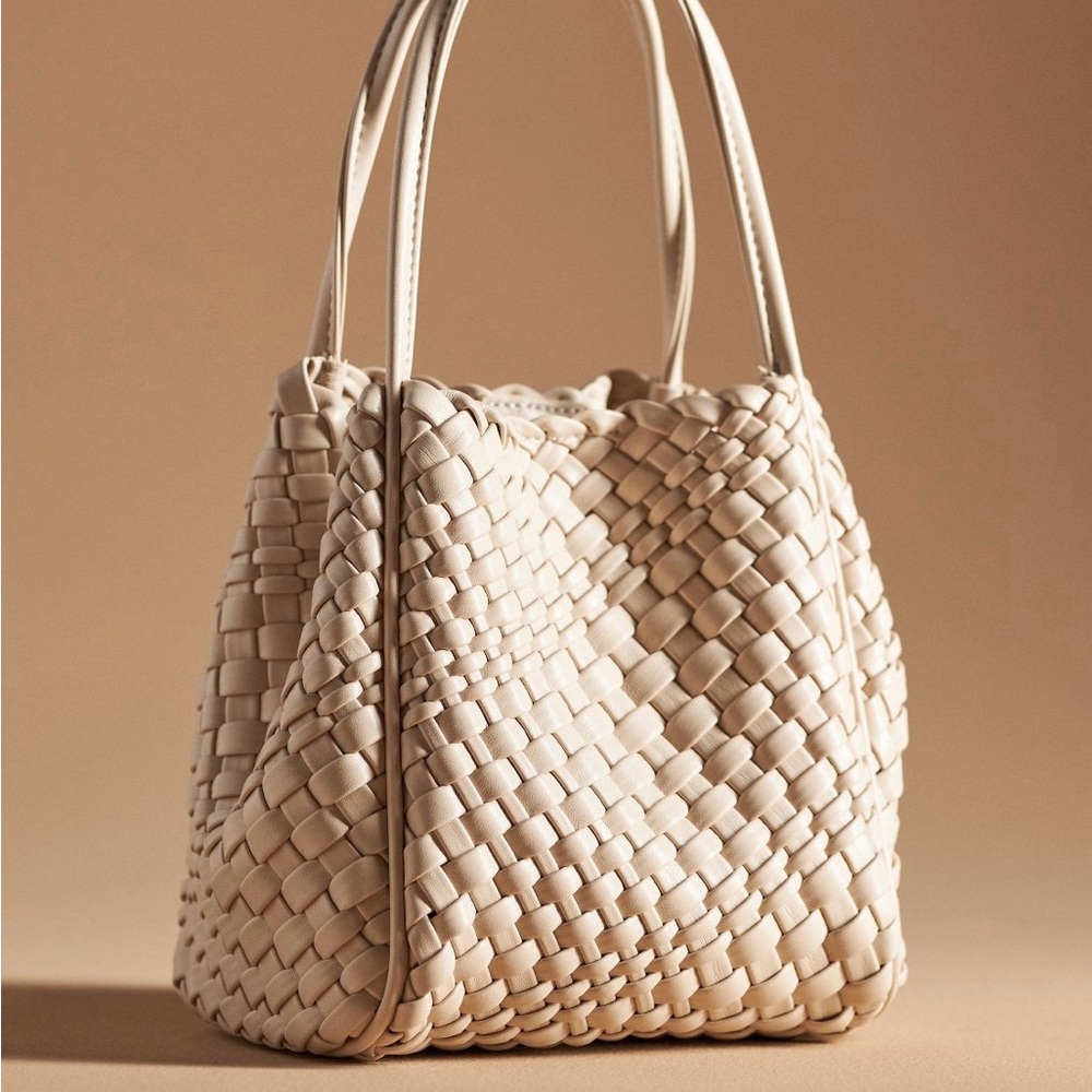 Anthropologie Woven Mini Hollace Tote